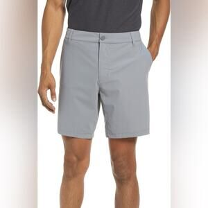 Rhone Resort Shorts Men Gray Stretch Nylon Performance Style 100836 Size 40